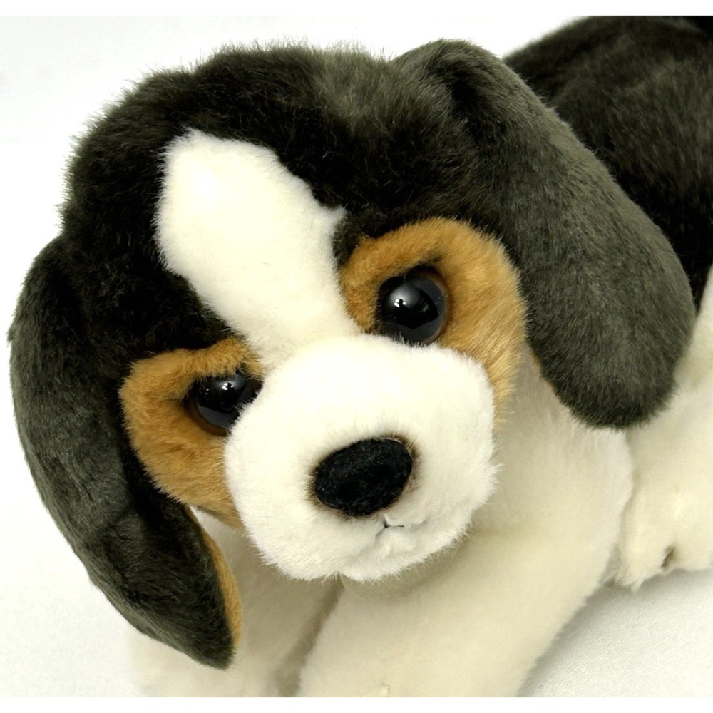 Miyoni by Aurora Beagle Puppy Dog Plush Stuffed Animal White & Brown 2017